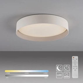 Schöner Wohnen 14594-39 - Lampada da soffitto dimmerabile TAVOLI LED/20W/230V grigio + telecomando