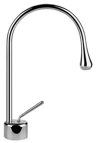 Miscelatore lavabo bocca corta canna fissa senza scarico cromo goccia 33802 Gessi