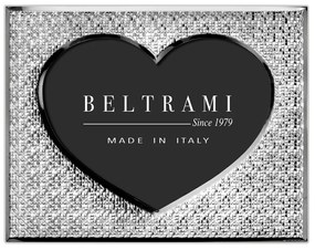 Portafoto Cuore Mosaico argento foto 13x18 cm Beltrami con argento Miro Silver