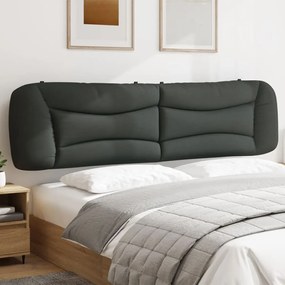 Cuscino Testiera Grigio Scuro 200 Cm İn Tessuto /