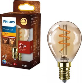 Lampadina LED VINTAGE Philips P45 E14/3W/230V 2200K