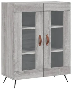 Credenza grigio sonoma 69,5x34x90 cm in legno multistrato