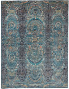 Samarkand Tappeto 390 x 300 Grigio (Pakistan) Annodato A Mano