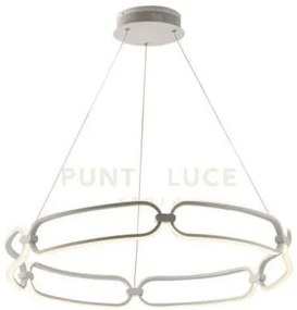 Lampadario a sospensione led infinity bianca 61,5w 5530lm 4000k 78x...