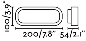 FARO 70664 - Applique a LED da esterno FRED LED/7W/230V IP65 bianco