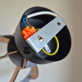 Lampadario a plafone LANDO 1xE27/15W/230V quercia