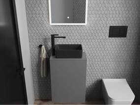 Mexen Nadia lavabo da appoggio 36 x 23 cm, nero opaco - 21613685