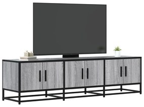 Mobile tv grigio sonoma 150x35x41cm in truciolato e metallo