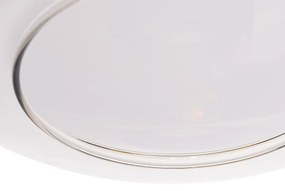 Lampada a sospensione di design nera con vetro oro e fumé 4 luci - Kyan