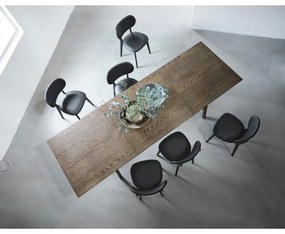 Tavolo da pranzo pieghevole con piano in rovere 95x190 cm Baro - Unique Furniture