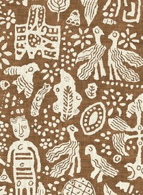 Lewis & Wood Carta da parati Minna Maze - Ginger