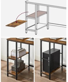 Scrivania SOLEA marrone/nera