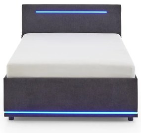 Letto da bambini grigio scuro imbottito rete non inclusa 140x200 cm Circle – Meise Möbel