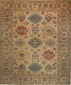 Kazak Tappeto orientale 300 x 250 Beige (Pakistan) Annodato A Mano