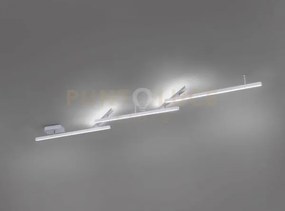 Melby plafoniera led 23w 2200lm, 3000 - 5000k bacchette acciaio sa...