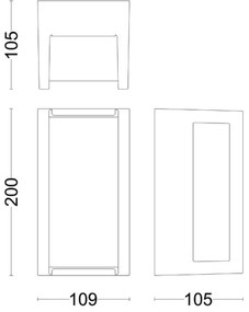 Philips - Applique a LED da esterno PYRONA LED/12W/230V IP44
