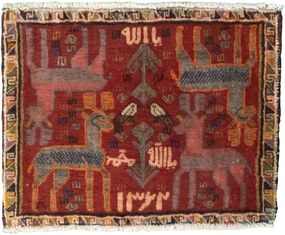 Shiraz Tappeto 40 x 60 (Iran) Annodato A Mano