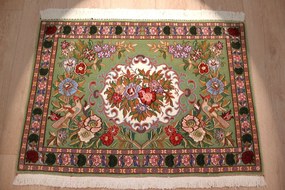 Ghom Tappeto persiano 90x70 (Iran) Annodato A Mano