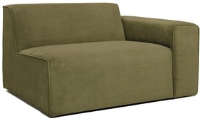 Modulo divano in velluto a coste verde (angolo destro) Sting - Scandic