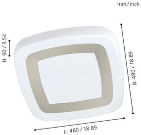 Eglo 99109 - Plafoniera LED RUIDERA LED/22W/230V