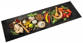 Tappeto Da Cucina Lavabile Spezie 45x150 Cm Velluto /