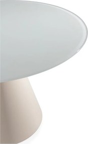 Tavolo da pranzo rotondo con piano in vetro ø 120 cm Vida – MOME