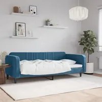 Letto da Giorno Blu 90x200 cm in Velluto 354085