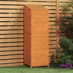 vidaXL Capanno da Giardino Marrone 55x52x174,5 cm Legno Massello Abete