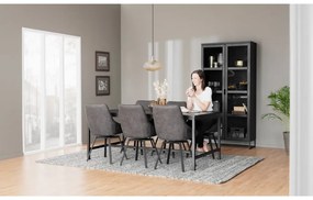 Vetrina in rovere nero 95x195 cm Everett - Rowico