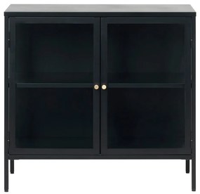 Vetrina nera in metallo 90x85 cm cm Carmel - Unique Furniture