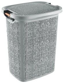 Portabiancheria Salvaspazio 60 Lt Feridras "Canvas" Grigio