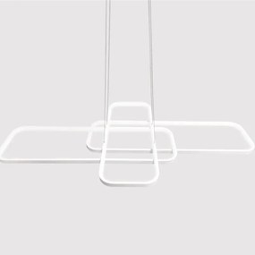 Lampadario LED neoclassico Nata bianco, luce naturale 4300 lumen