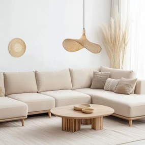 Immax 08289L - Lampadario a sospensione con filo SOMBRERO 1xE27/40W/230V diametro 70 cm rattan