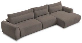 Divano angolare marrone Aden – Bobochic Paris