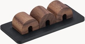 Portacavi magnetico fatto a mano in legno di noce