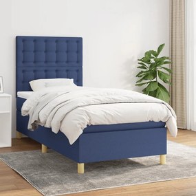 Giroletto A Molle Con Materasso Blu 80x200 Cm İntessuto /