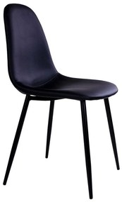 Set di 2 sedie nere con gambe nere Stoccolma - House Nordic