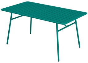 Tavolo da giardino L.160 cm in Metallo Verde Petrolio  - MIRMANDE di MYLIA