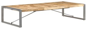 Tavolino da salotto 180x90x40 cm in legno di mango grezzo