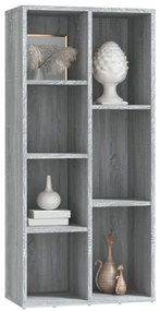 Libreria Grigio Sonoma 50x25x106 cm