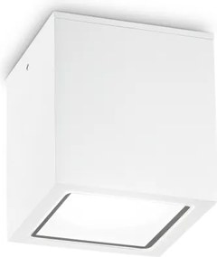Ideal Lux - Faretto da esterno TECHO 1xGU10/20W/230V 15x15 cm IP54 bianco