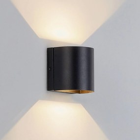 Applique da esterni a LED Gladis Lindby, Nero, Alluminio, Moderno, Applique LED da esterni