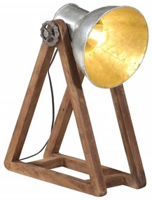 Lampada Da Scrivania 25 W Argento Vintage 30x17x40 Cm E27 /