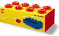 Cassetto da scrivania rosso rettangolare Lego