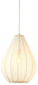 Lampadario beige con paralume in tessuto ø 38 cm Itela - Light &amp; Living