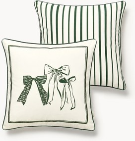Copricuscino reversibile con motivo natalizio di design Clarette di Agathe Marty