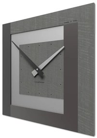 CalleaDesign Clock40 orologio da parete – radica grigia cm 40 x 40