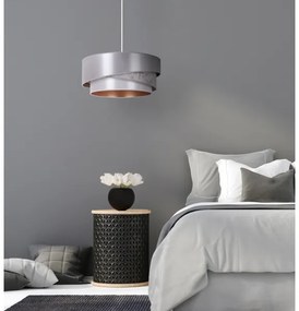 Duolla - Lampadario a sospensione con filo KOBO 1xE27/15W/230V diametro 45 cm argento/oro