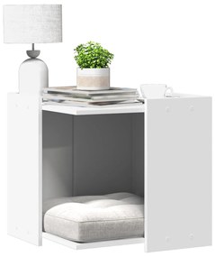 Recinto Per Lettiera Per Gatti Bianco 53x53x51 Cm İn Truciolato /