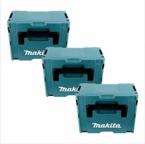 Makita Set di 3x Valigette Makpac 3